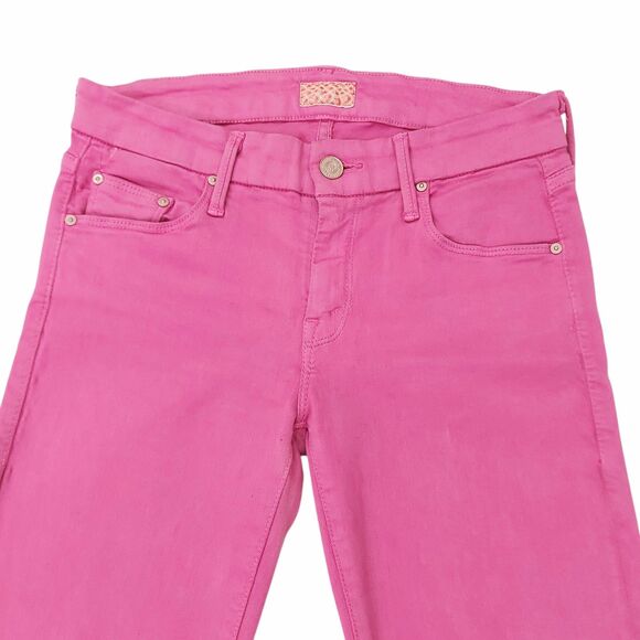 Mother Jeans Womens 26 Pink The Looker Low Rise Stretch Light Wash Comfort Denim - Picture 2 of 13